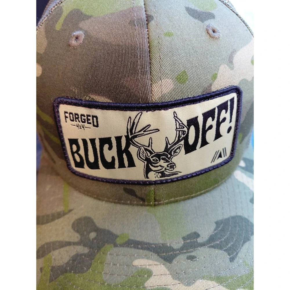 Forged 4x4 Buck Off!‎ Camo Trucker Hat Cap Hunting Outdoors Men's